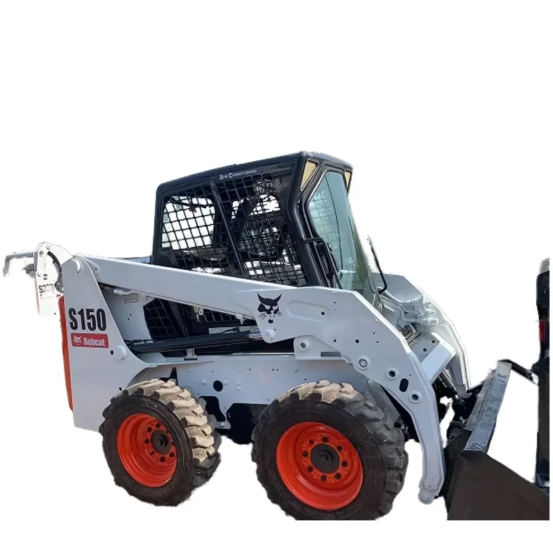 Колесные погрузчики mini Bobcat S150 Подержанные экскаваторы-погрузчики с скользящим поворотом по низкой цене