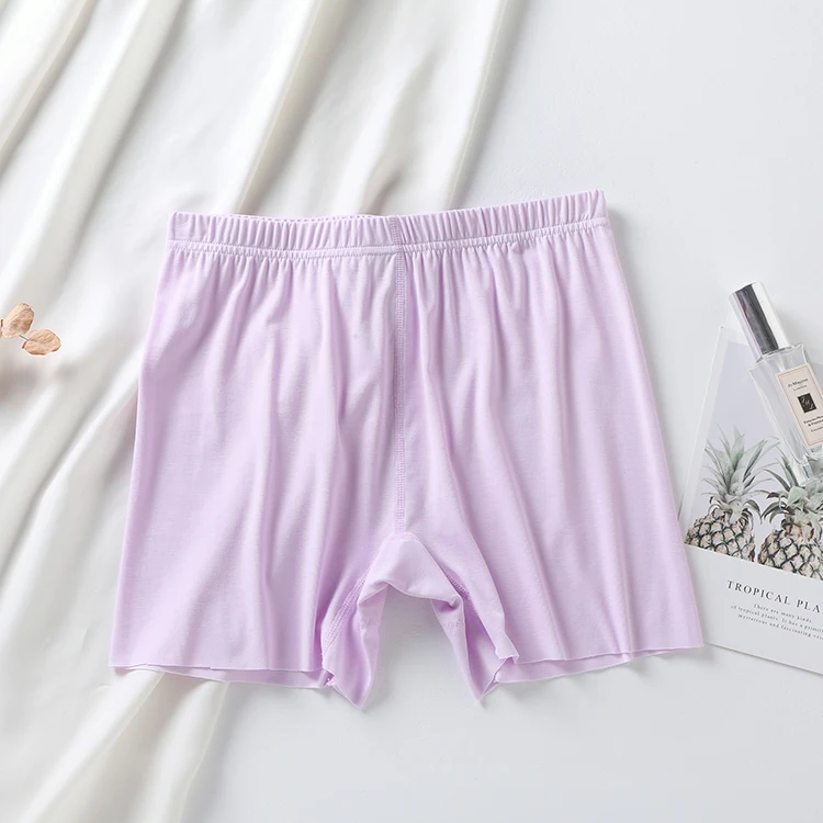 Summer Modal Non-trace High Waist Leggings For Women Boxer Safety Pants Cotton Crotch Panties For Women