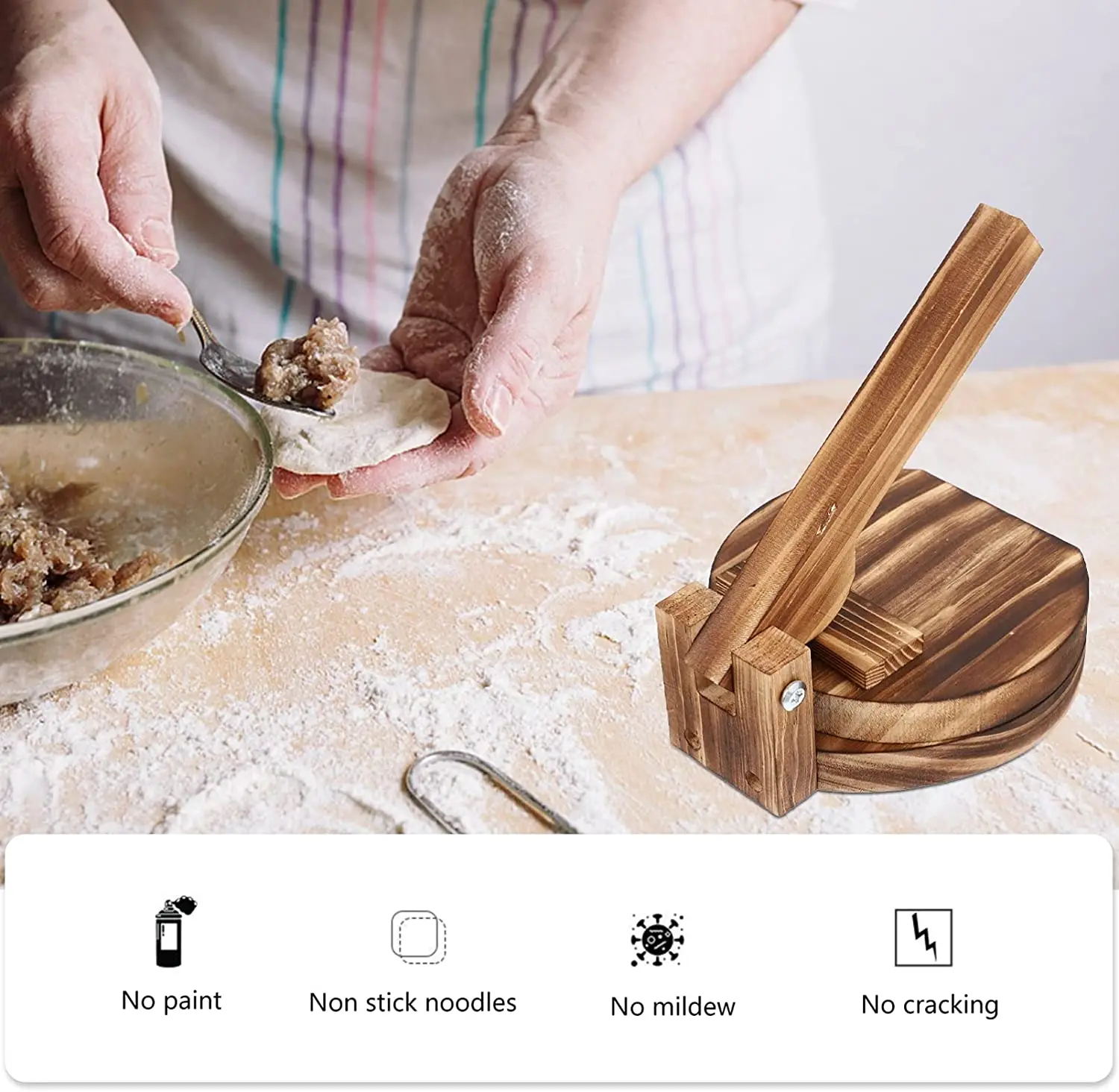 Best selling Wooden Handmade Tortilla Maker