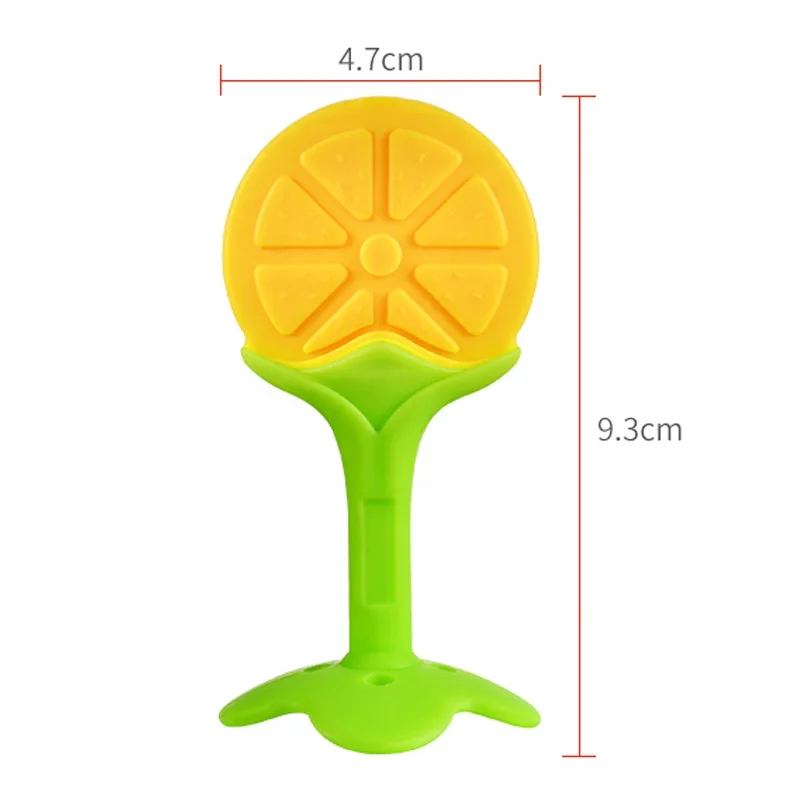 
Silicone Fruit Shape Baby Teether For Teething Infant Soother with PP case 