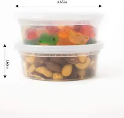 Deli Food Storage Containers With Airtight Lids Restaurant To Go Containers 8 oz Food Storage Container