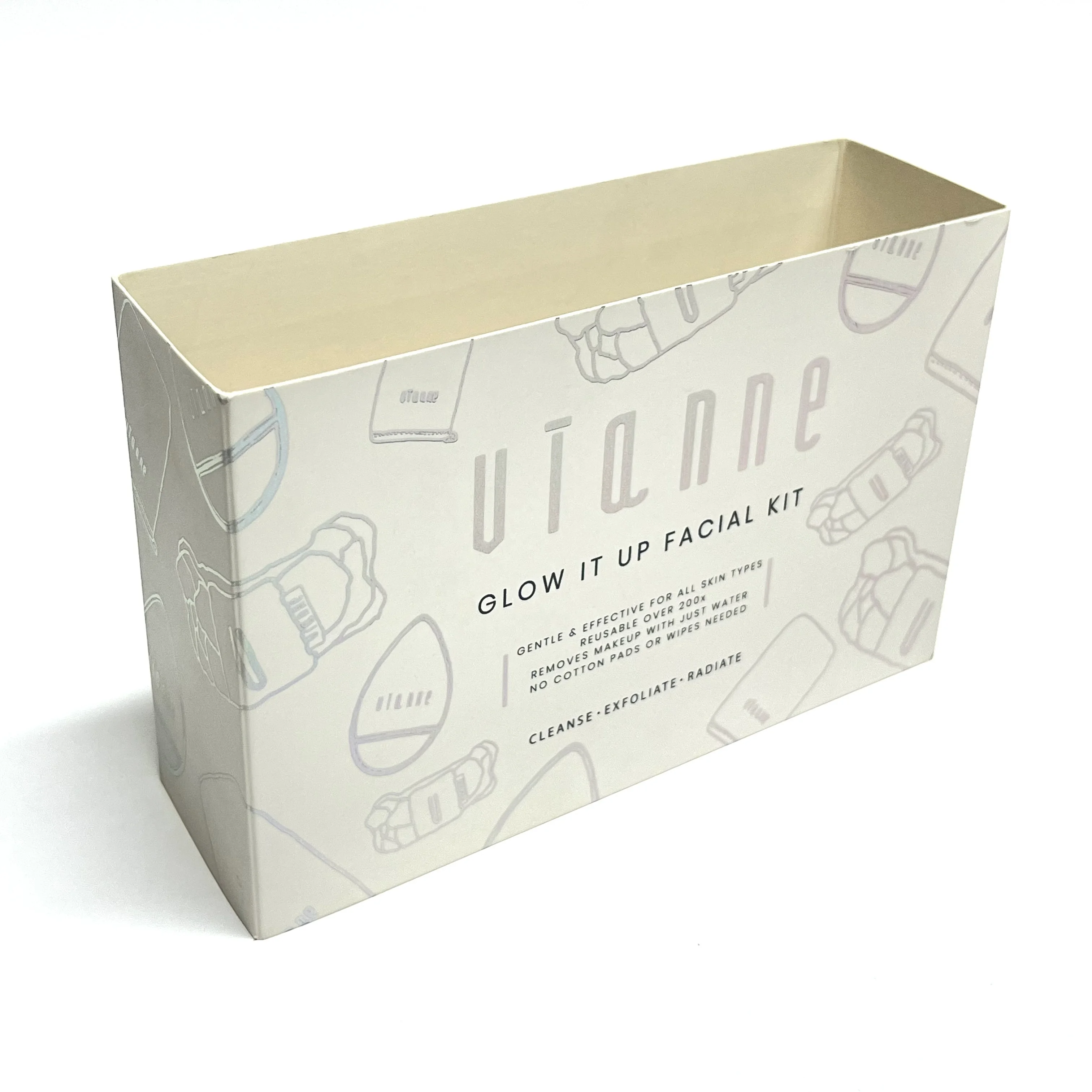 Custom Cover Wrap Seal Packaging Recycled Skincare Essential Oil Sleeve Belly Bands Cards Wrapping Sock Card