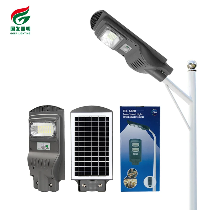 China Ex-Factory Price Outdoor Ip65 Waterproof Garden 30W 60W 90W 120W Abs Plastic Integrated Led Solar Street Light