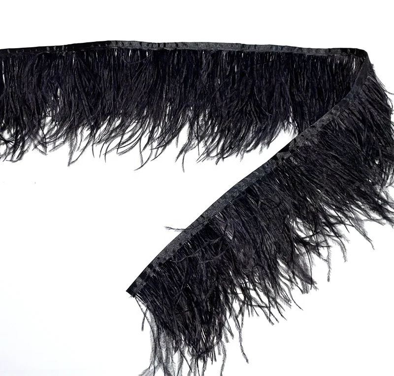 3 слоя толстых перьев 13-15 см бахрома пушистые страусиные перья отделка для женского украшения платья