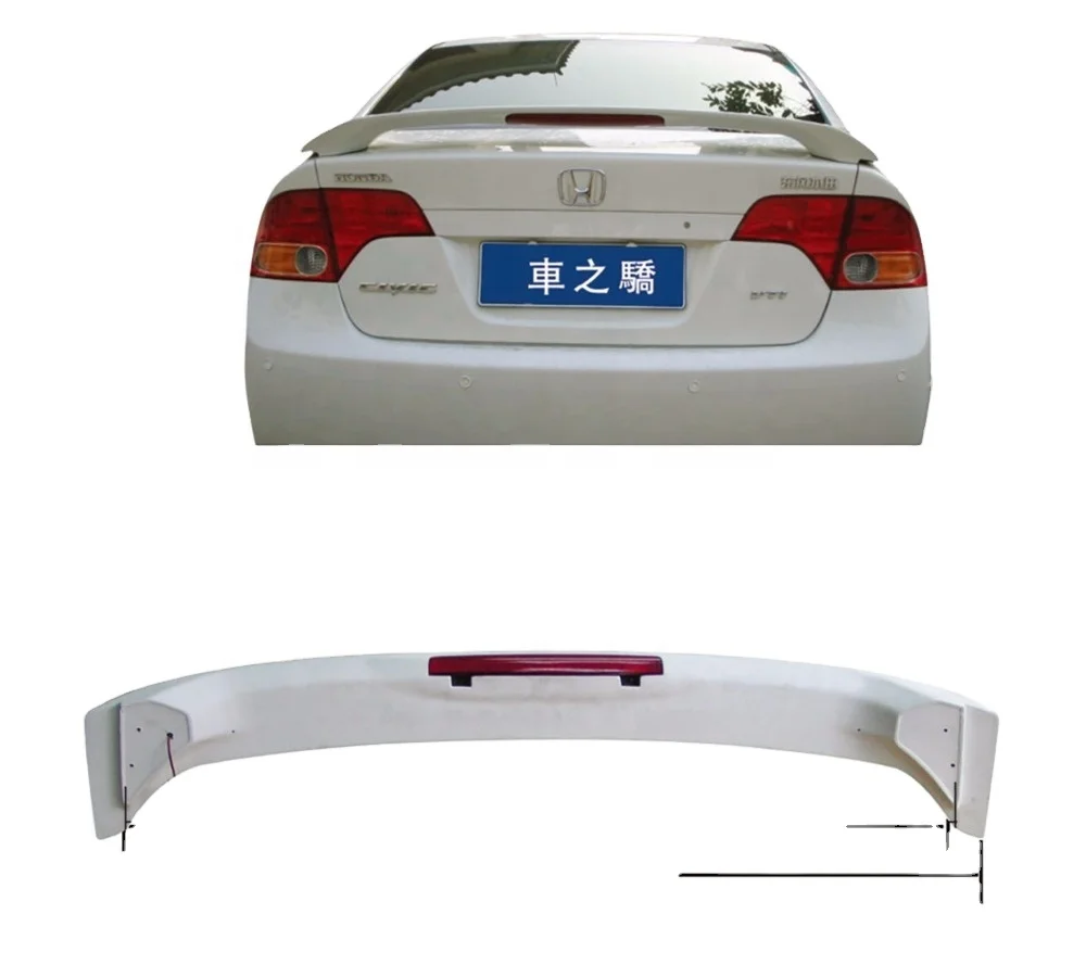 for honda CIVIC 2006-2011 car spoiler rear spoiler with light