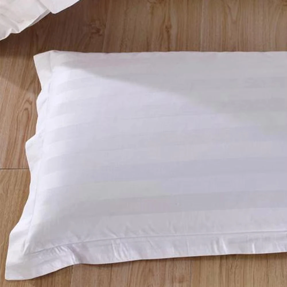 50_80_58_88cm Hotel Supplies Home Bedding Cotton Pure White Encryption Pillowcase Satin Pillow Case High Quality