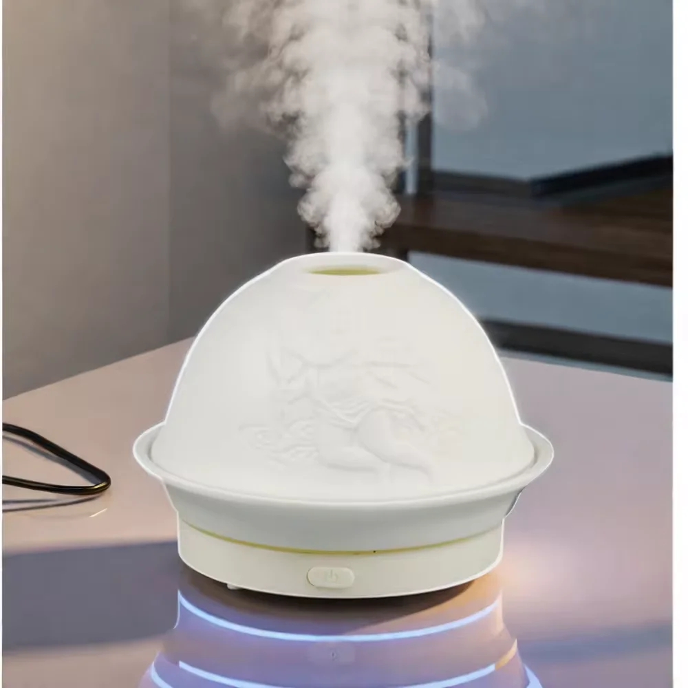 Luxury Fan Diffuser Aromatherapy Ceramic Electric Oil Diffuser Air Fresher