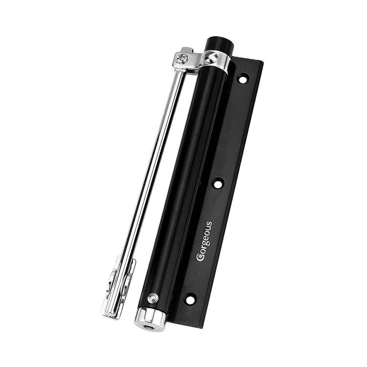 hardware types mini surface mounted aluminium alloy soft gate closer punch free automatic small spring door closer (1600064223282)