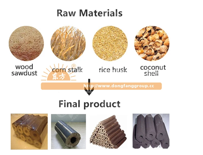 sawdust briquette compression machine  Small Wood Sawdust Charcoal Briquette Making Machine used sawdust briquette machine