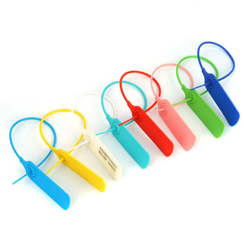 Wholesale plastic pull tight seal plastic meter wire high security seal plastic garment seal tags