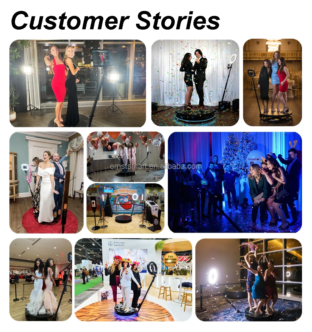 360 Photo Booth 360 Degre Portable Photo Booth Fill Light Machine Camera Ipad Selfie Video Free Accessories Automatic Spin