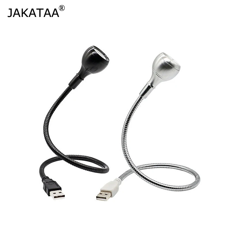  JAKATAA оптовая продажа USB Перезаряжаемый светодиодный ночник зажим для гибкого чтения настольная Светодиодная