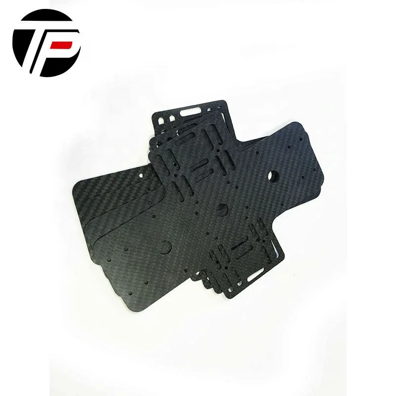 Прямая поставка с завода, Высококачественная пластина из углеродного волокна 3 k на заказ с резкой ЧПУ