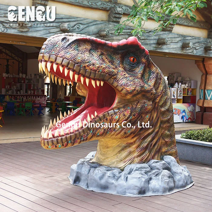 Realistic Fiberglass Animal Shark head Sculpture