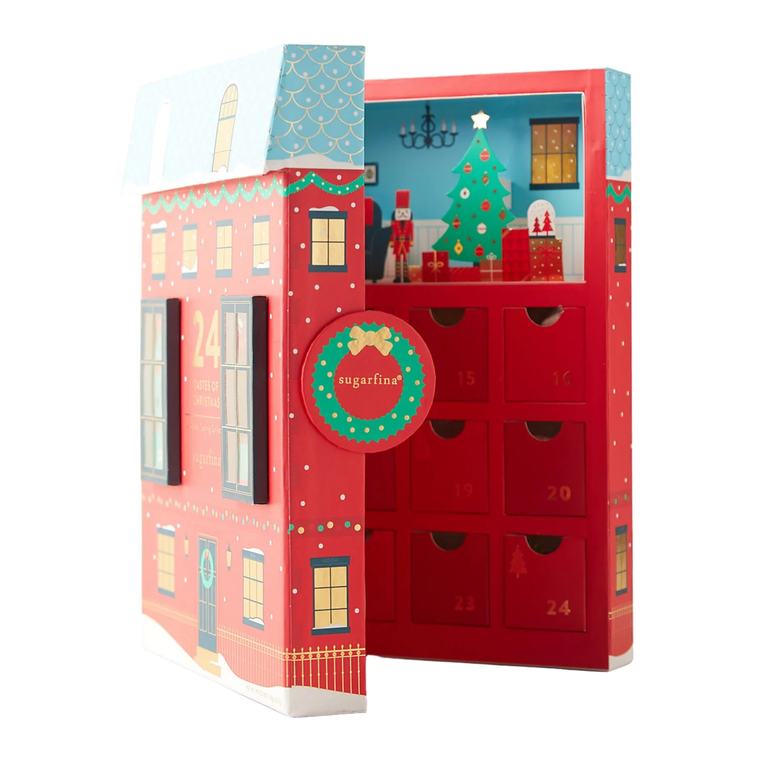 Custom Chocolate Calendar Advent Packaging Box With Plastic Tray