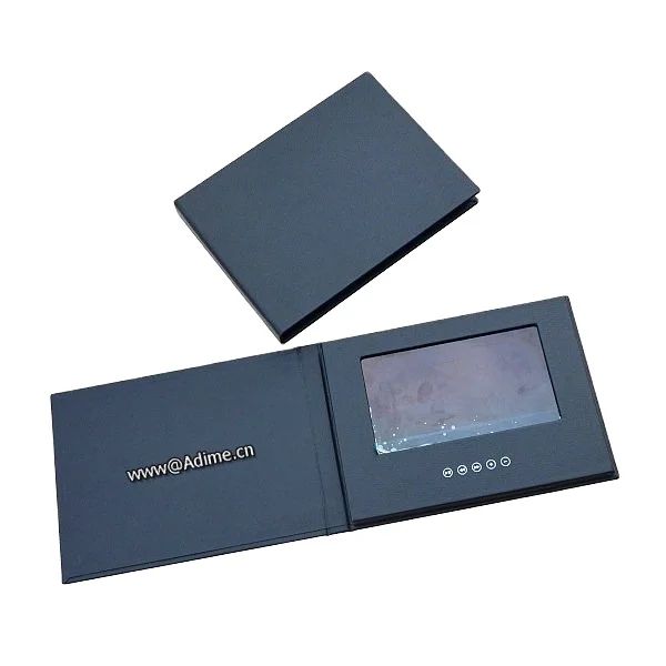 Wedding Leather Video Album,LCD Video Business Brochure Card