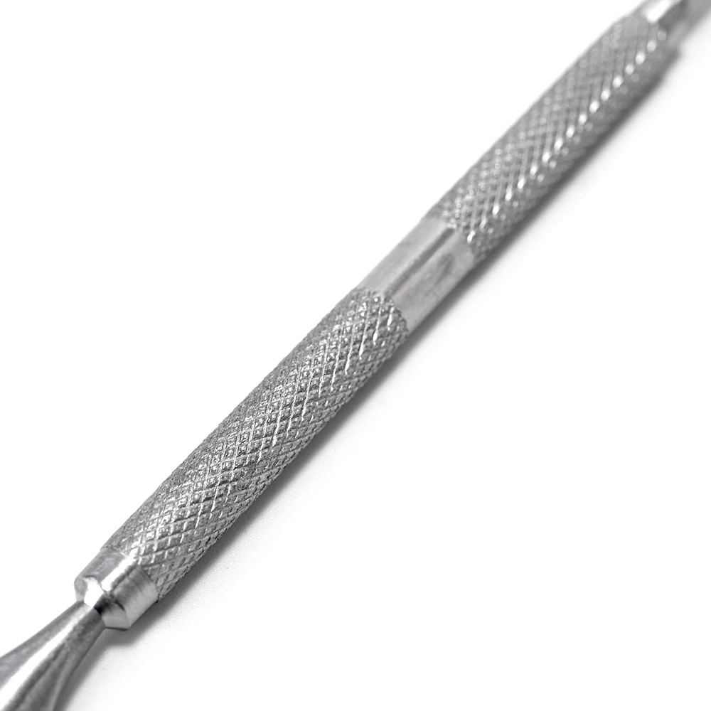 Wholesale 12.3cm Nail art Cuticle Pusher Manicure Tool Stainless Steel Nail Cuticle Pusher