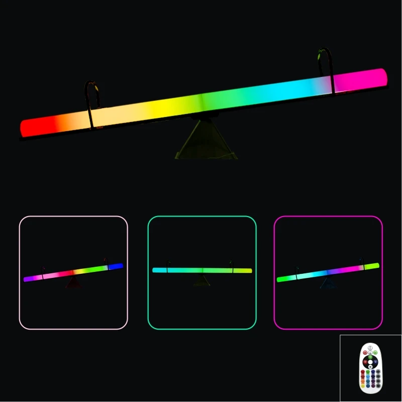 Children Indoor Funny Baby Spinning Outdoor Slide See Saw Toy Amusement Park Playground Kids Plastic LED Seesaw for Toddlers