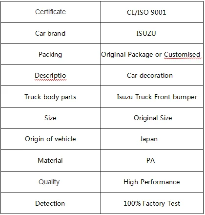 Manufacturers Provide Front Bumper For ISUZU 100P