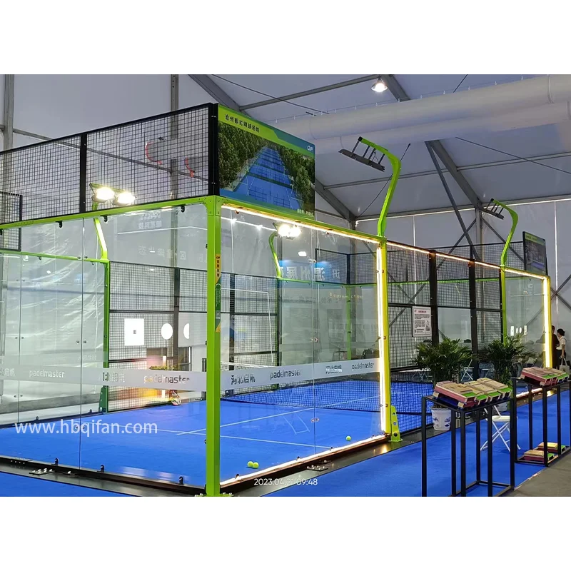 2024 New Arrival Super Panoramic 20x10m Size Padel Manufacturer Paddle Tennis Court