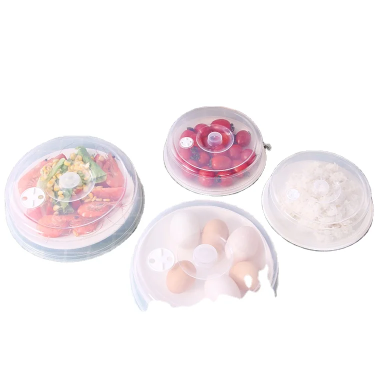 Clear Microwave Plate Cover Kitchen Accessories Microwave Splatter Shield Guard Food Preservation PP Cover