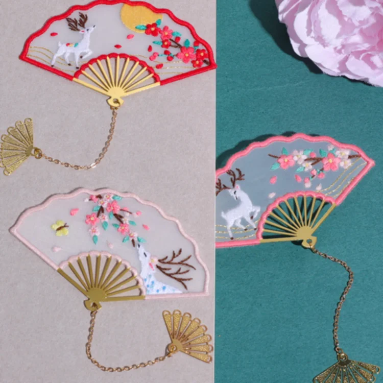 Custom Embroidery Bookmark Embroidery Kit for Beginners DIY Embroidery Hoops Threads DIY Stamped Sewing Starter