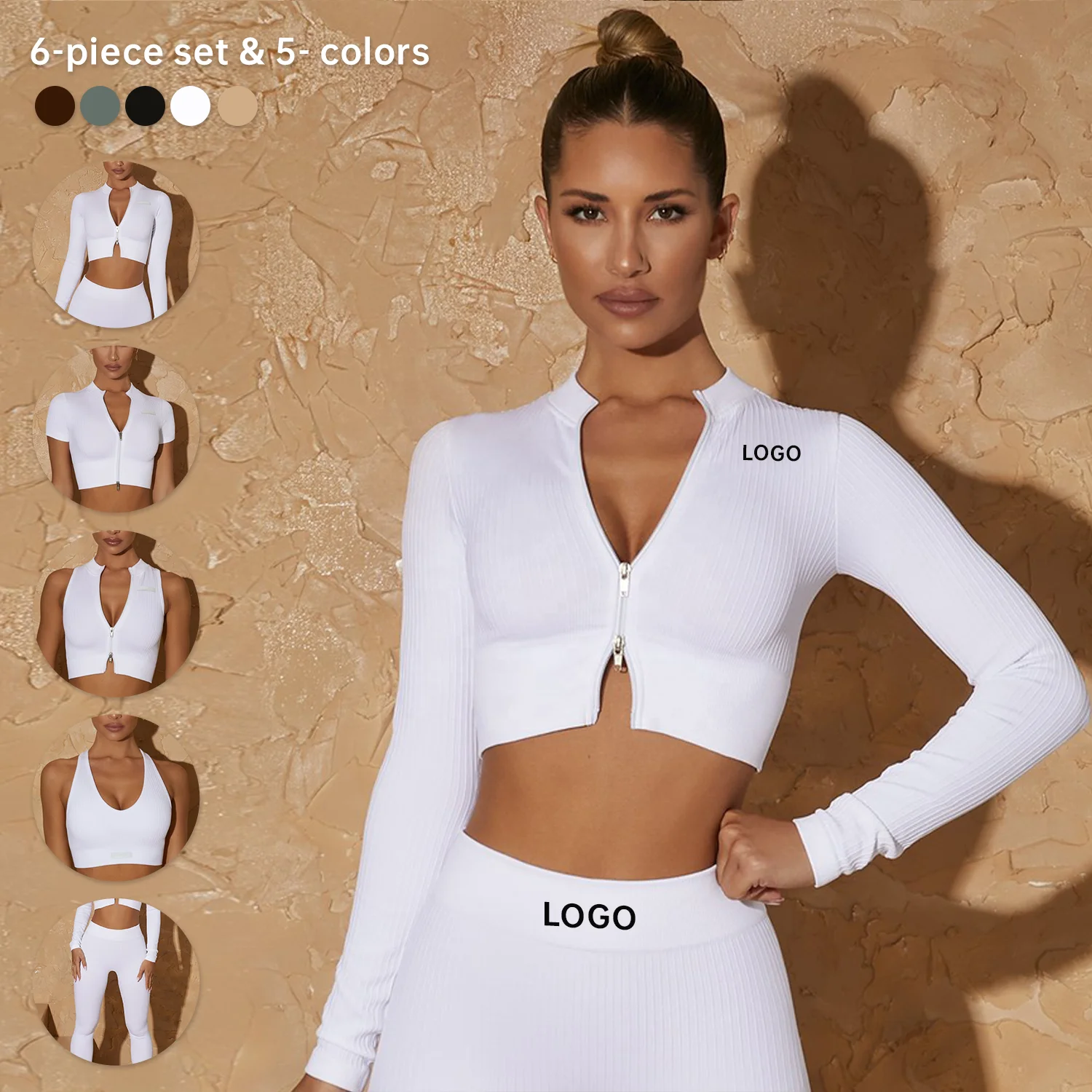 Seamless Gym Wear Sportswear Yoga Short Activewear Crop top gym  Activewear Set Fitness Workout Sets Women Activewear