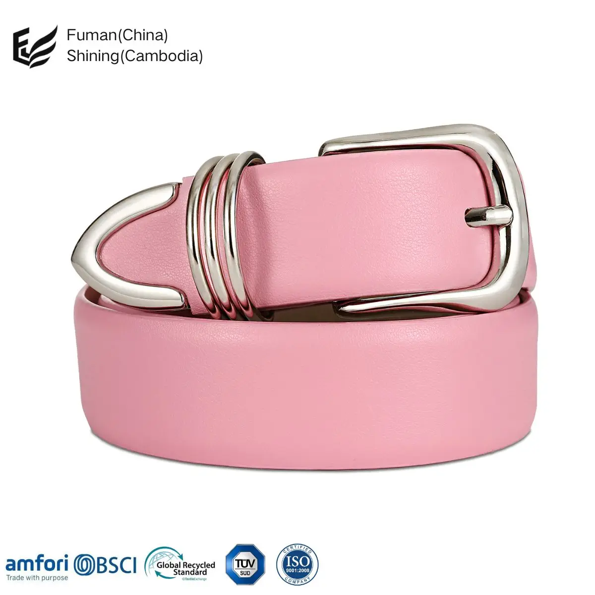 Southeast Asia factory made in cambodia produces customized belts with a monthly production capacity of 800,000 pcs leather belt