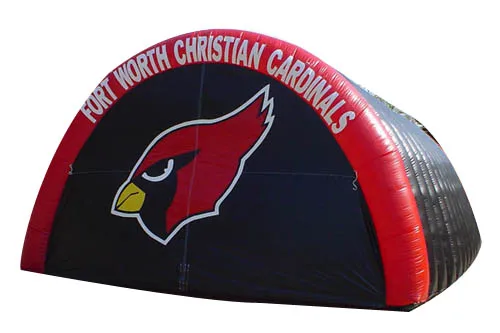 BOYI Custom Youth football game sports party inflatable football blast tunnel