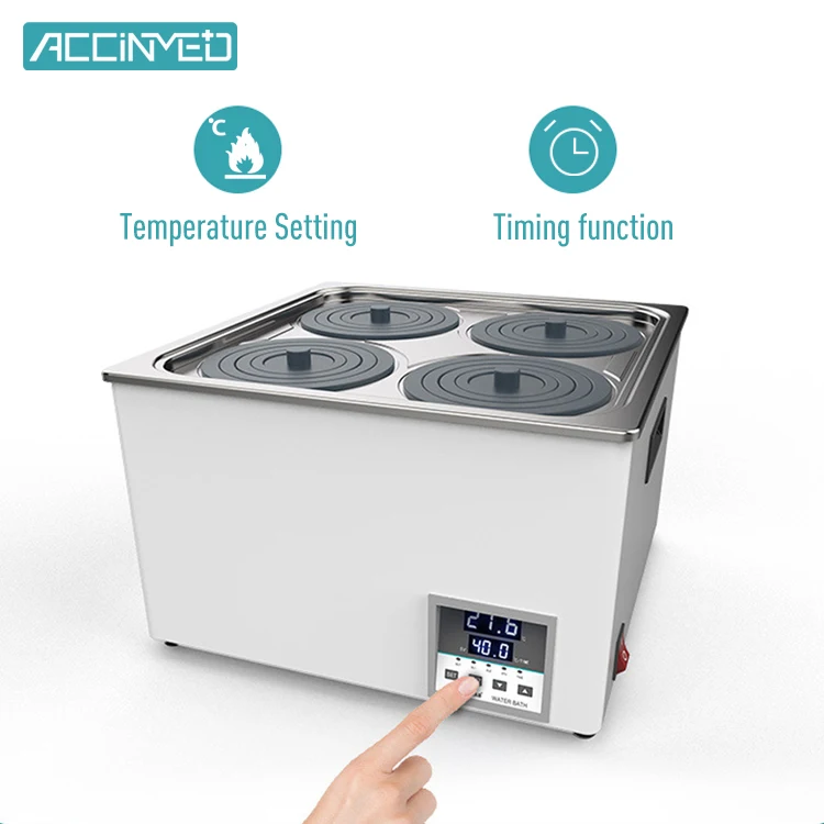 Lab Medical Application Portable Custom Electric Heating Series For Thermostatic Six Holes Digital Thermostatic Water Bath