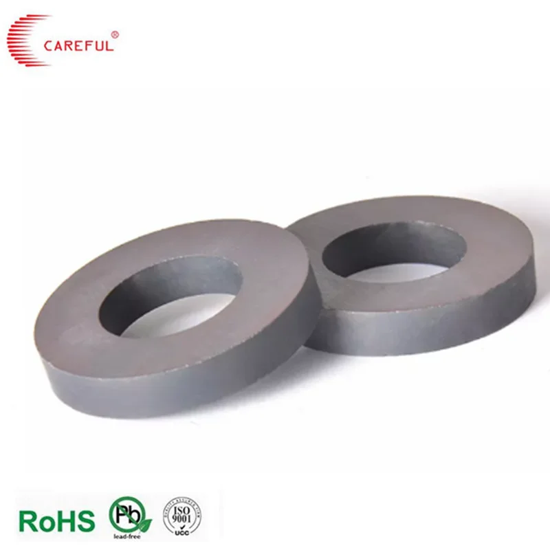 Many material Y35 Y40 Y46 C8 C12 Ferrite Magnetic Ring Permanent Round Ring Ferrite Magnet For Speakers