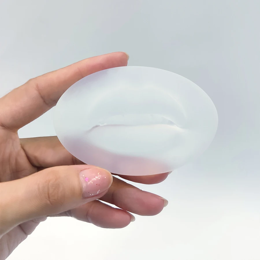 Transparent Permanent Makeup Lips with Teeth Practice Skin 3D Latex Silicon Practice Skin