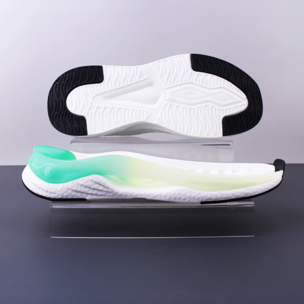 Custom Logo New Casual Sport Sneaker Men Chunky Outsole Factory Planta De Zapato Tpr EVA Popcorn Shoe Suelas Outsole Shoes Sole