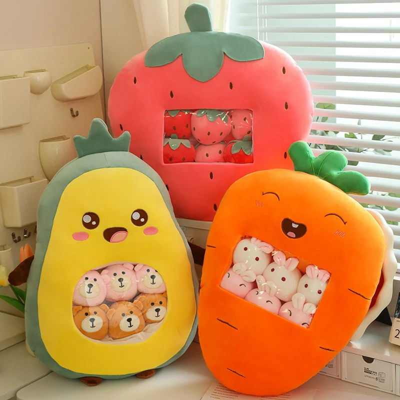 Pudding Plush Toys Girls Birthday Gift Mini Round Balls Snack Pillow Netflix Big Bag Plush Unisex Animals Mash Bags PP Cotton