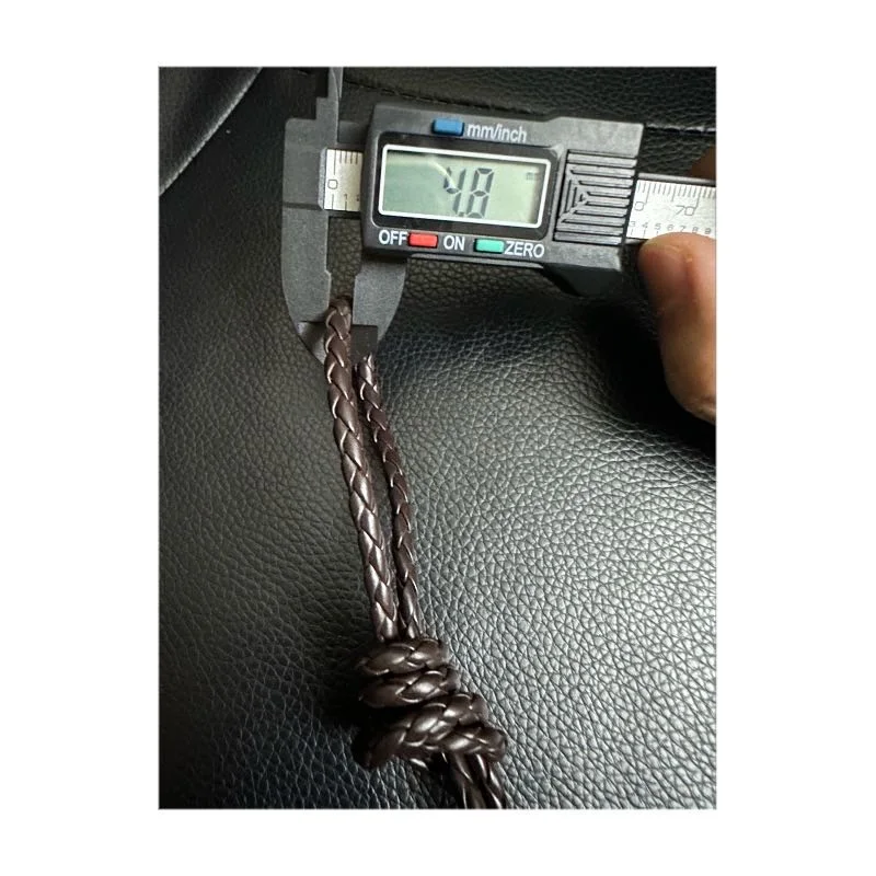 4mm 5mm Braided Weave Pu and Real Leather Cord String