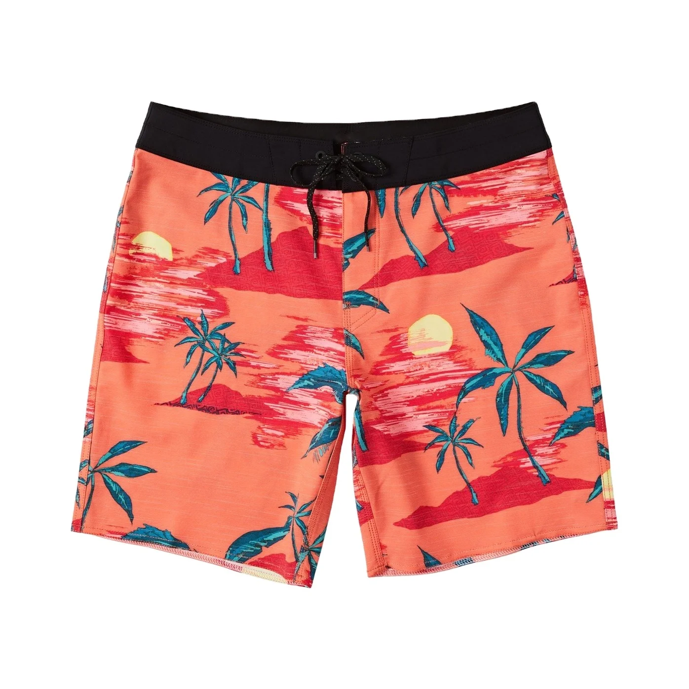Fashion Hawaiian Style Sublimation 100%polyester Beach Shorts Sea Summer Colorful Swimwear