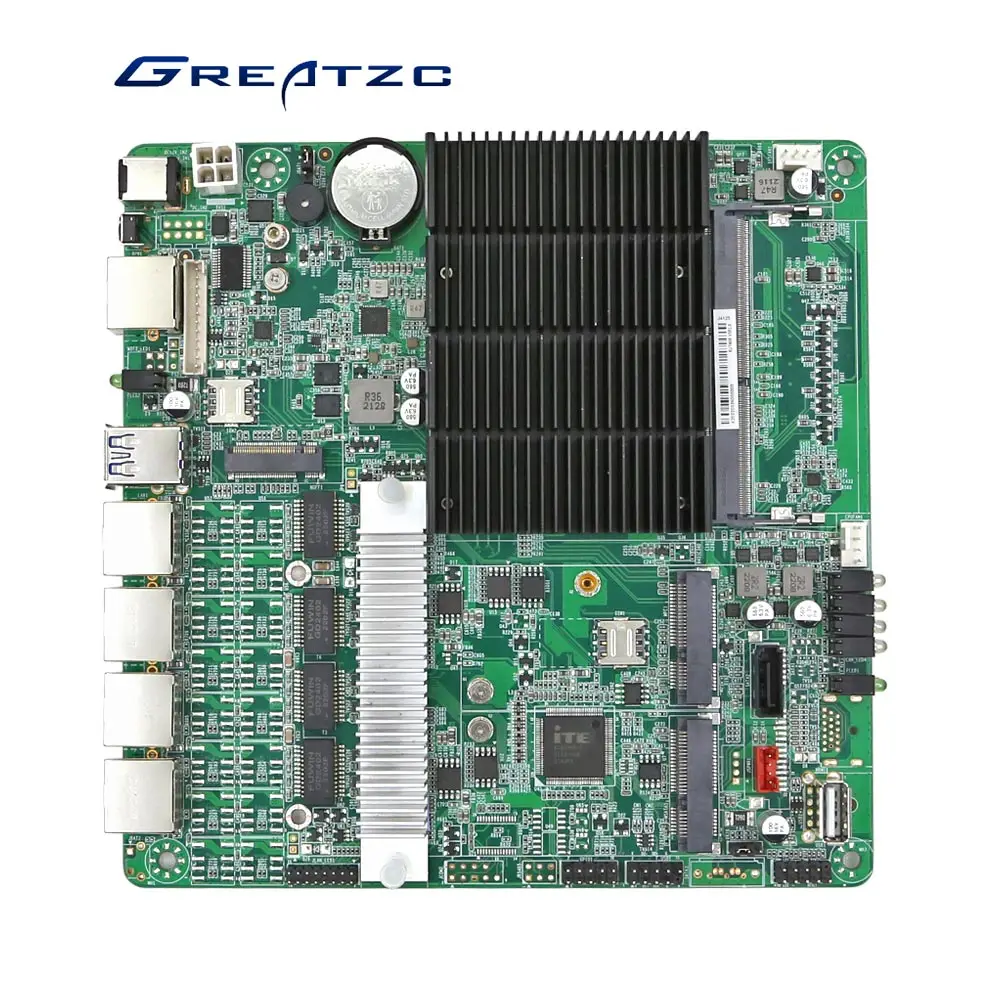 ZC-R60-6412 Network Security Motherboard 4 LAN Intel I226 2.5G Ethernet Onboard J6412 CPU