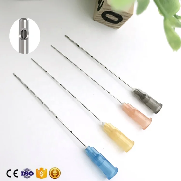 Free shipping Micro Cannula Flexible Disposable cannula 23g Blunt Tipped 50mm Needle