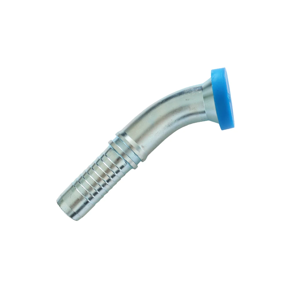 Wholesale 87341 45 Degree swaged Carbon Steel hydraulic hose sea flange end fittings