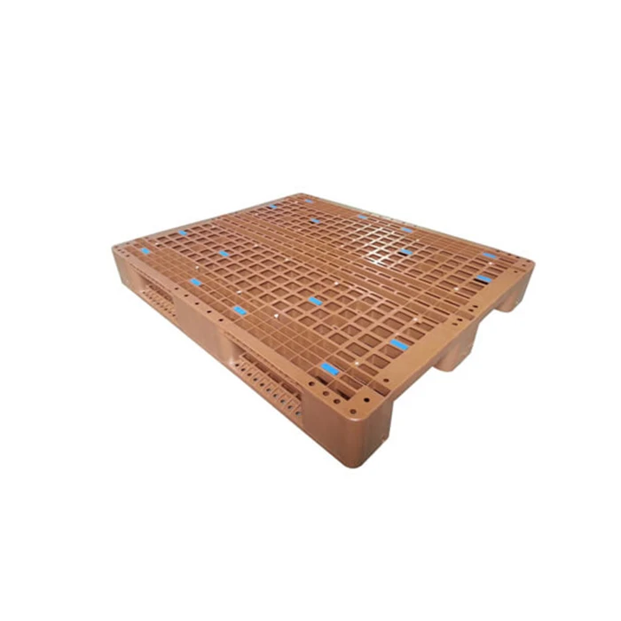 Industrial Blue Red Green Stackable Storage Hdpe Euro Heavy Duty Double Face Warehouse Factory Plastic Pallet