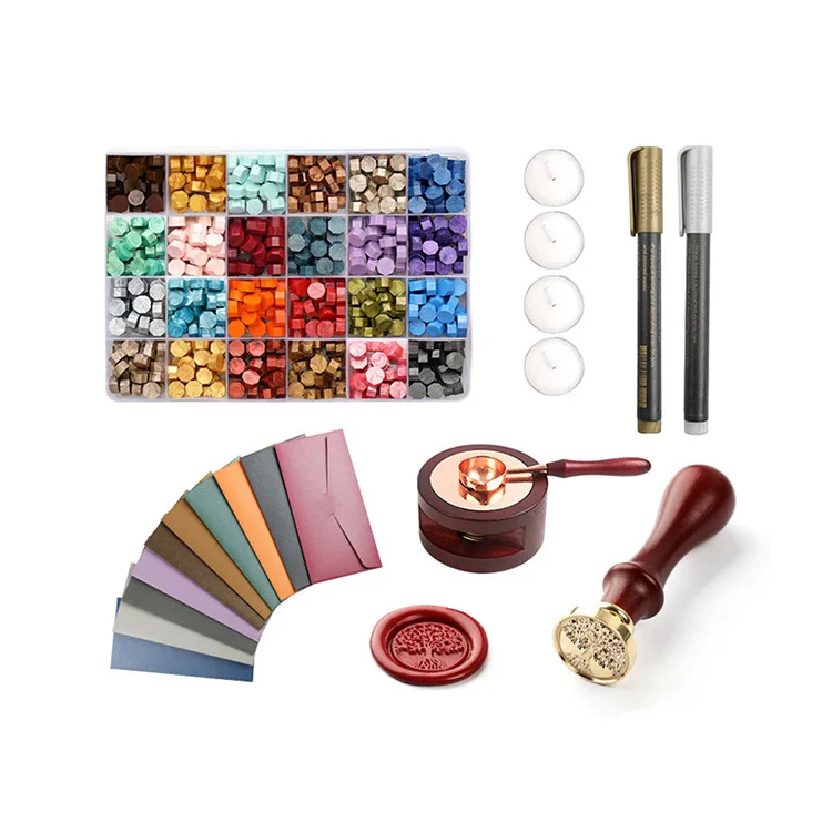 Wholesale Luxury Self-Adhesive 3D Envelope Stamps Seal Wax Bead For A Wax Seal Sets