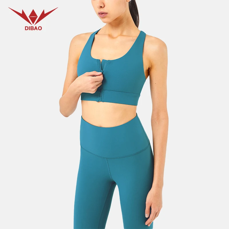 
 High-strength YKK zipper sports bra shockproof running fitness sports bra  