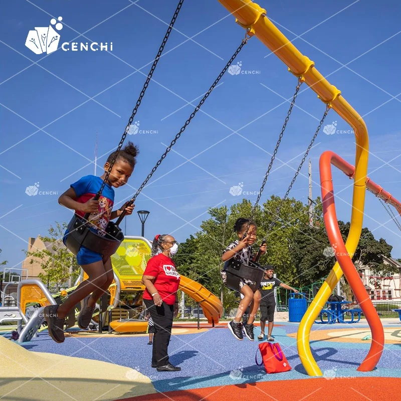 Cenchi Amusement Outdoor Swing Activity Play Public Park Design Community Sets