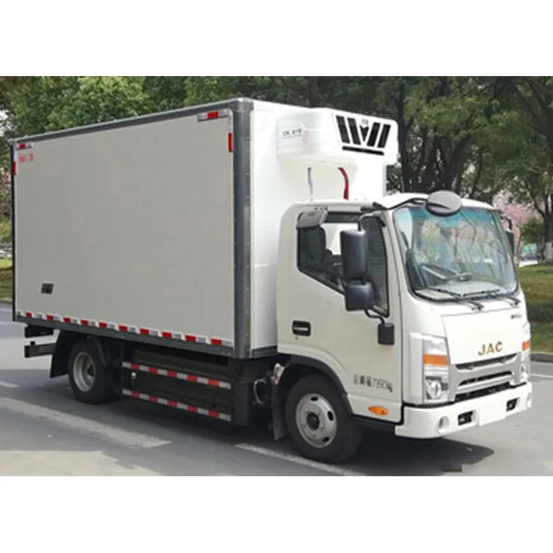 JAC Shuailing ES6 EQ3 Electric Car Light Commercial Refrigerated Trucks 3tons 5tons Mini Freezer Box Truck For Seafood