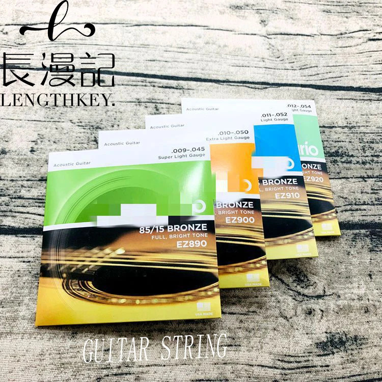 Professional High Quality Folk/wooden guitar Guitar  High Carbon Core Phosphor Bronze Coated Acoustic Guitar strings