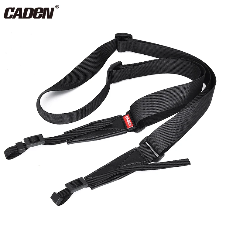 
CADeN H18 branded professional polyester low MOQ custom logo adjustable dslr camera neck strap with high quality 