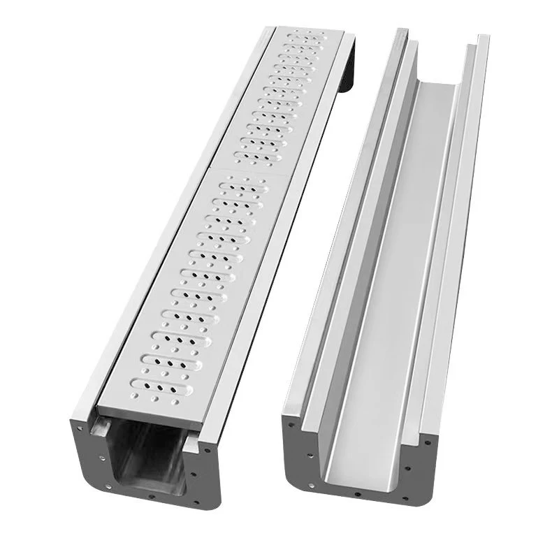 Stainless Steel Garage Drain Floor Trench Cover Drainage Channel for Cable Protection