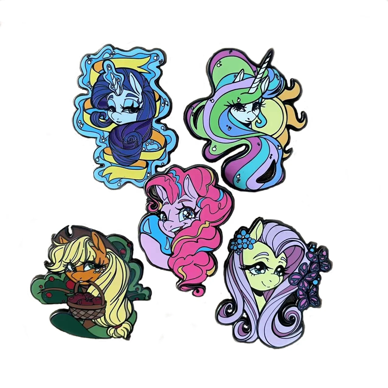 Muyue Custom Cheap metal Dome Lapel Pin Printed Epoxy Resin Flag Badge for Advertising Metal Crafts