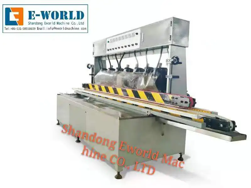 7 Motor Multi Function Horizontal Glass Edging Polishing Machine To Make Beveling Round Straight Line Edge