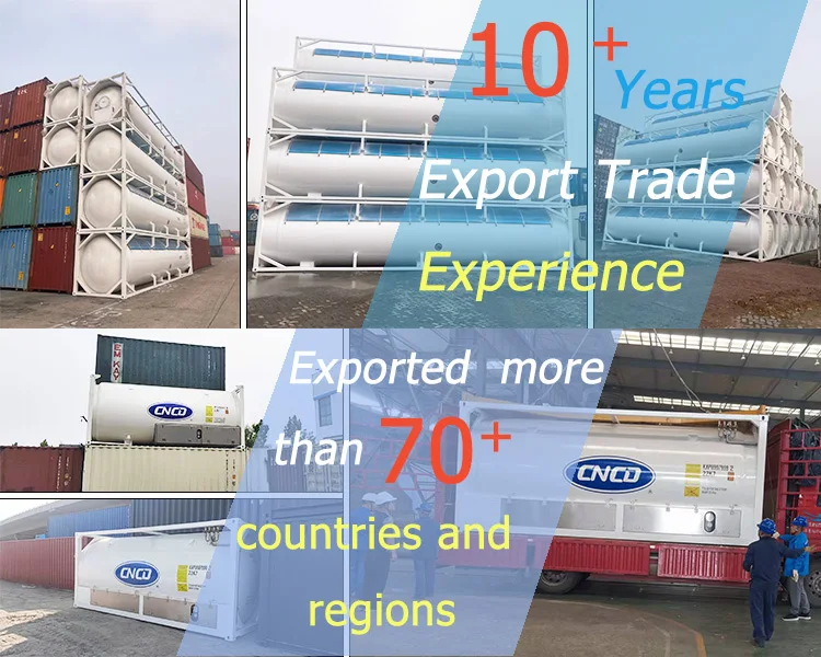 ASME 20-футовый криогенный LOX Lar LNG резервуар для хранения ISO T75 транспортный контейнер